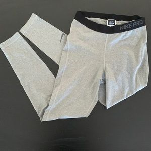 Nike Pro grey legging. Full length. Great condition, size large.